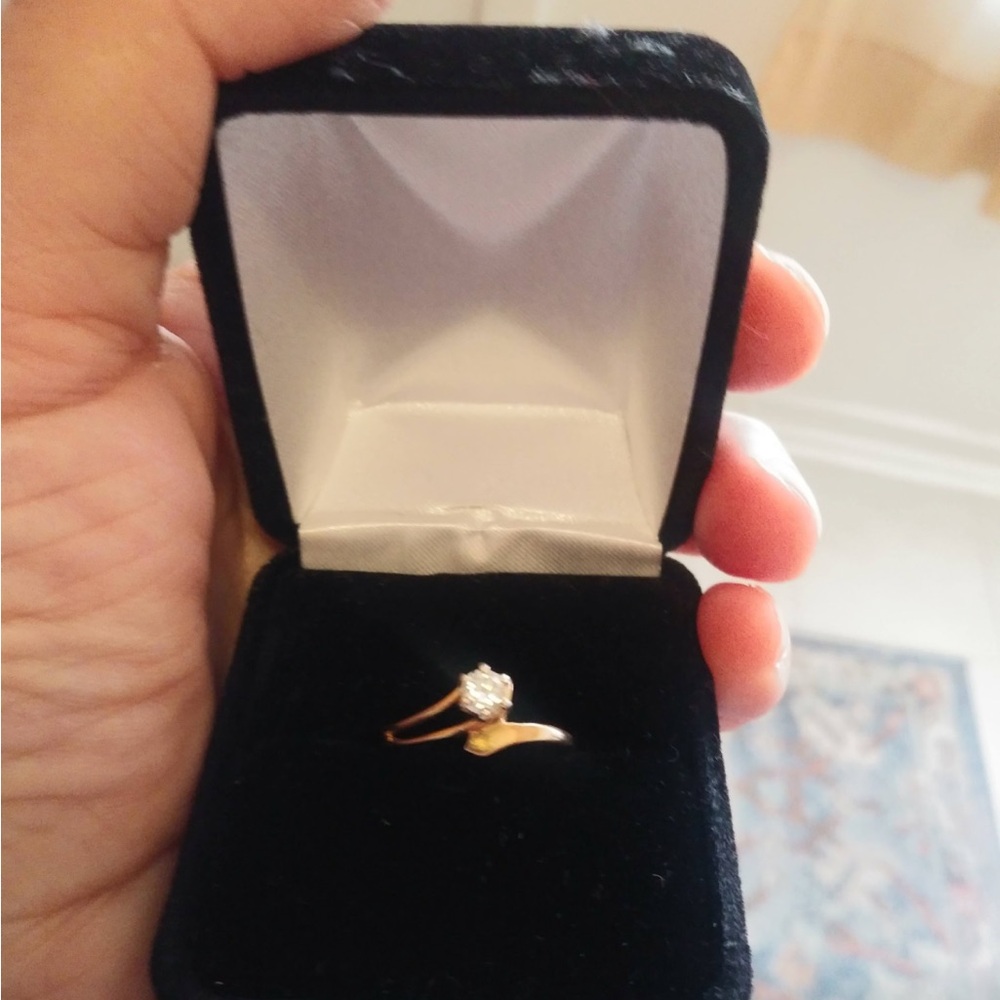 14k diamond ring